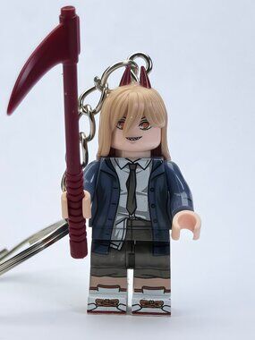Chainsaw Man Power Custom Minifigure Keychain
